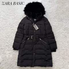 新品未使用タグ付き⭐︎3WAY ZARA ダウンロングコート ボア ファー付き L