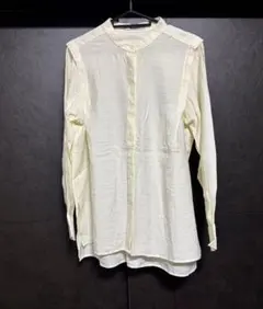 【nano universe】 アイボリー 長袖シャツ