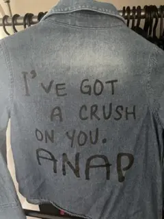 ANAP デニムジャケット バンダナ柄襟120