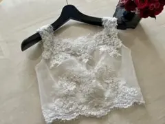 アールイズウェディングwith a white ノースリーブ　レース 7号