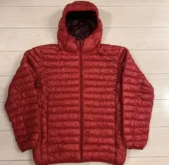 old uniqlo ダウンジャケット レッド モンベル ネージュ似