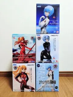 シン・エヴァンゲリオン劇場版 アスカ レイ フィギュア 5体セット まとめ売り