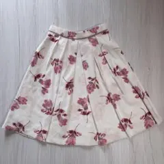 アプワイザーリッシェ　 花柄フレアスカート ピンクフラワープリント　0