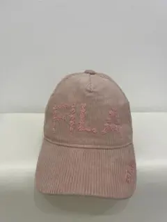 FILA GOLF コーデュロイ ピンクキャップ