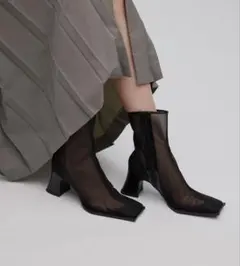 AMERI SHEER WAVE TOE BOOTSブラックMサイズ新品のサムネイル