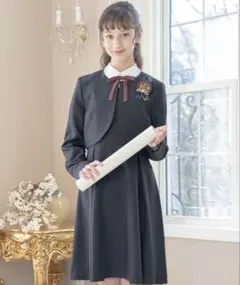 140cm ジャンスカ風ドッキングワンピース&ボレロセット