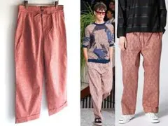 新品 コレクション使用 ポールスミス ペイズリー柄 イージーパンツ M