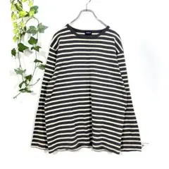 UNIQLO ユニクロ ボーダー 長袖 カットソー L綿100%