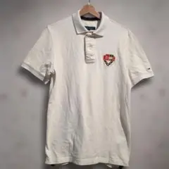 TOMMY HILFIGER ホワイトポロシャツ Lサイズ　トミーヒルフィガー