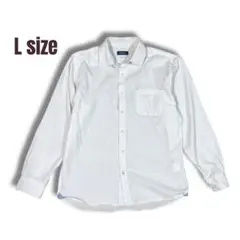 Navy 長袖ワイシャツ ホワイト Lサイズのサムネイル