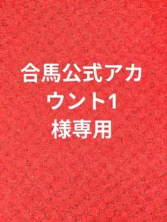 合馬公式アカウント1様　専用