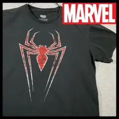 【MARVEL】スパイダーマングランジビッググラフィックコットン100%Ｔシャツ