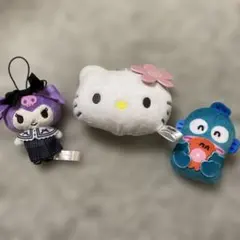 サンリオ　キティちゃん　クロミ　ハンギョドン　マスコット