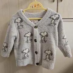 ジェラートピケ スヌーピー カーディガン