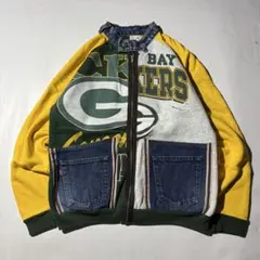 ひ*ろ様 90s Euro remake vintage sweat denim