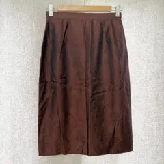 タグ付新品✦DAKS タイトスカート M ブラウンペイズリー裏地付 日本製のサムネイル