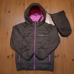 mont-bell サーマラップパーカ リバーシブル（ブラウン/ピンク）140