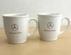 Mercedes-Benz ロゴ入り マグカップ 2個セット 中古美品のサムネイル
