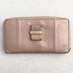 SEE BY CHLOE ピンク レザー風 長財布 ファスナー式のサムネイル