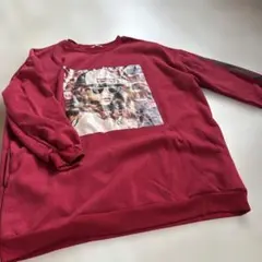 FAVORI 赤 クルーネック トレーナー ロングのサムネイル