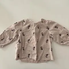 petit main 花柄長袖シャツ 90 ミニー