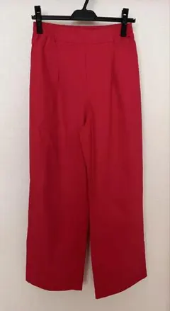 カジュアルパンツ レッド