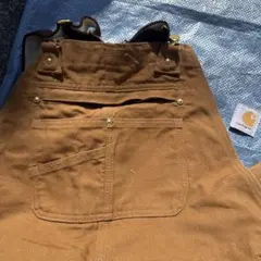 Carhartt ブラウンオーバーオール 34x32 - メルカリ