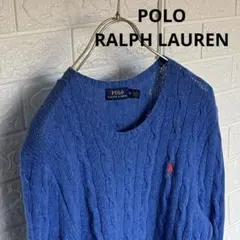 POLO RALPH LAUREN カシミヤ混　セーター　M ロゴ刺繍　軽量
