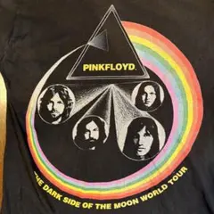 【夏物セール】ピンクフロイド バンドTシャツ 狂気 プリズムロゴ 黒 L
