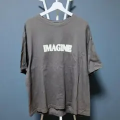 H＆M LOOSE FIT Tシャツ プリント XL オーバーサイズ グレー