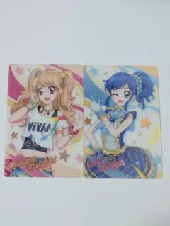 アイカツ ウエハースカードセット 夏樹みくる 霧矢あおい