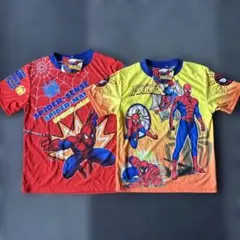 【新品】男児　120㎝ 140㎝ 兄弟お揃い　ポリエステル　半袖　スパイダーマン