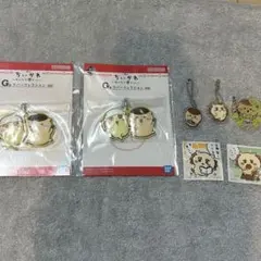 一番くじちいかわ みんなでラーメンラバーキーホルダー2個セット シール アクキー