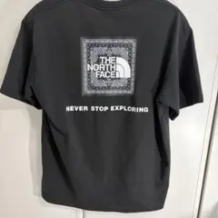 【XL】THE NORTH FACE 半袖Tシャツ バンダナロゴ バックプリント