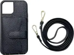 スマホショルダー ケース スマホケースブラック iPhone14plus