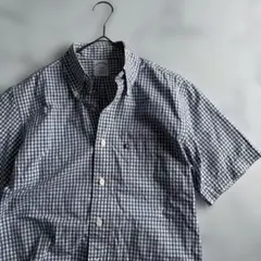 ✨美品✨ブルックスブラザーズ 半袖チェックシャツ コットン　子羊　S