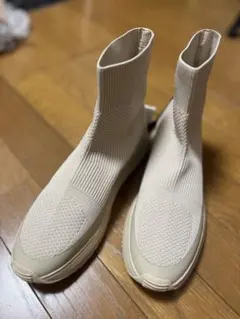ZARA ソックススニーカー ベージュ 38