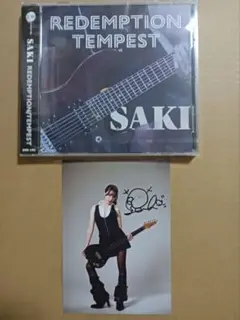 SAKI CD REDEMPTION / TEMPEST 直筆サイン入り写真付