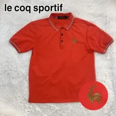 ルコック ゴルフ ポロシャツ メンズ M 赤 美品 夏ウェア　吸汗速乾