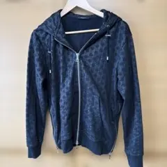 BALMAIN ダブルジップアップパーカー 黒 ゴールドジップ 金ボタン y2k 