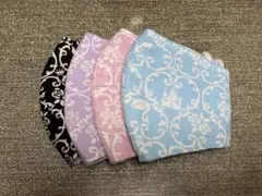 ハンドメイド布マスク【キッズ用】　4枚セット　①