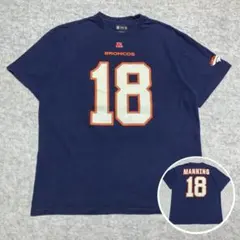 NFL デンバー・ブロンコス Tシャツ 18 ペイトン・マニング 紺　ys96のサムネイル
