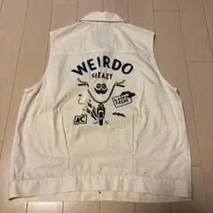 used☆ウィアード☆コットンベスト☆M☆クリーム色のサムネイル