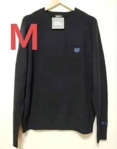 新品 UNIQLO KAWS ラムクルーネックセーター ネイビー Ｍ ユニクロ