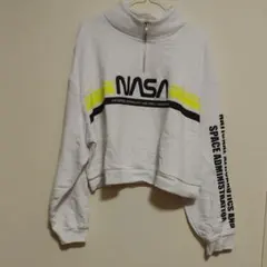 H&Mスウェット NASA ハーフジップ
