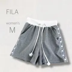 FILA スウェット生地 ショートパンツ M グレー ショーパン 部屋着 可愛い