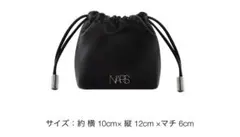 NARS ナーズ 巾着 コスメポーチ ミニポーチ　ノベルティ ブラックのサムネイル
