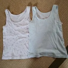 140cm胸二重タンクトップ2枚セット
