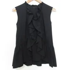 ANAYI フロントフリルブラウス ポリエステル 現行品 濃紺 38 - メルカリ