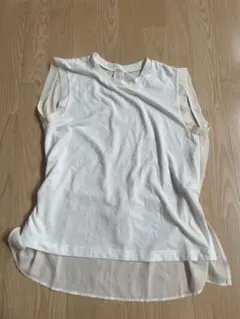 ITEMS URBAN RESEARCH ノースリーブ カットソー ホワイト